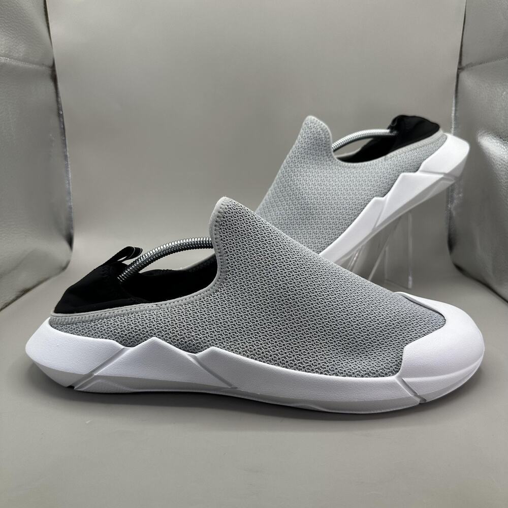MUVEZ Dual Sole Slippers Shoes Mens Size 13 Gray Mesh Slip On Mule Comfort